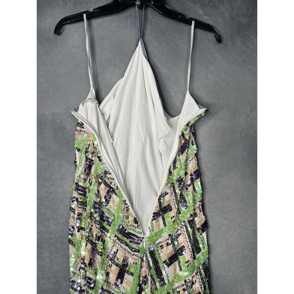 $998 VERONICA BEARD Sequence Multicolor Halter Sleeveless Dress Women 4 - Picture 10 of 14